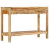 vidaXL Console Table with 2 Drawers 110x35x75 cm Solid Wood Mango