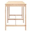 vidaXL Garden Table 203.5x90x110 cm Solid Wood Pine