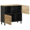 vidaXL Sideboard 80x33.5x75 cm Solid Rough Wood Mango