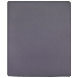 vidaXL Jersey Fitted Sheet Anthracite 90x200 cm Cotton