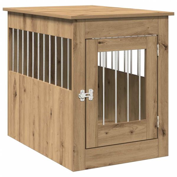 vidaXL Dog Crate Furniture Artisan Oak 55x80x68 cm Engineered Wood