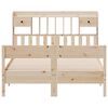 vidaXL Bookcase Bed without Mattress 150x200cm King Size Solid Wood Pine