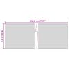 vidaXL Garden Privacy Screens 10 pcs Stone Grey 252.5x19 cm PVC