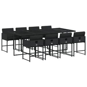 vidaXL Garden Dining Set | Black
