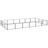 vidaXL Dog Kennel | Black | Steel | Large | Durable | Dog Kennel | Rectangular