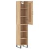 vidaXL Highboard Sonoma Oak 34.5x34x180 cm Engineered Wood