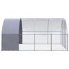 vidaXL Outdoor Chicken Coop 3x4x2 m Galvanised Steel