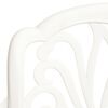 vidaXL Garden Chairs 2 pcs Cast Aluminium White