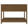 vidaXL Planter with Shelf Honey Brown 111.5x111.5x81 cm Solid Wood Pine
