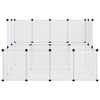 vidaXL Small Animal Cage Transparent 143x107x93 cm PP and Steel
