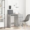 vidaXL Desk Concrete Grey 86x49x76 cm Engineered Wood
