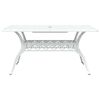 vidaXL Garden Dining Set 5 pcs White Aluminium