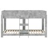 vidaXL Bunk Bed for Kids Concrete Grey 100 x 200 cm Engineered Wood