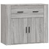 vidaXL Sideboards 3 pcs Grey Sonoma Engineered Wood