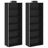 vidaXL Hanging Shelf | Set of 2 | Black and white | Fabric | Compact