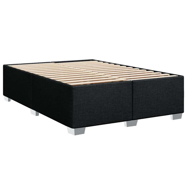 vidaXL Bed Frame without Mattress Black&nbsp;Double Fabric