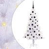 vidaXL Artificial Christmas Tree with Stand White 150 cm PVC and Steel