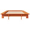 vidaXL Bed Frame without Mattress Wax Brown 90x190 cm Single Solid Wood Pine