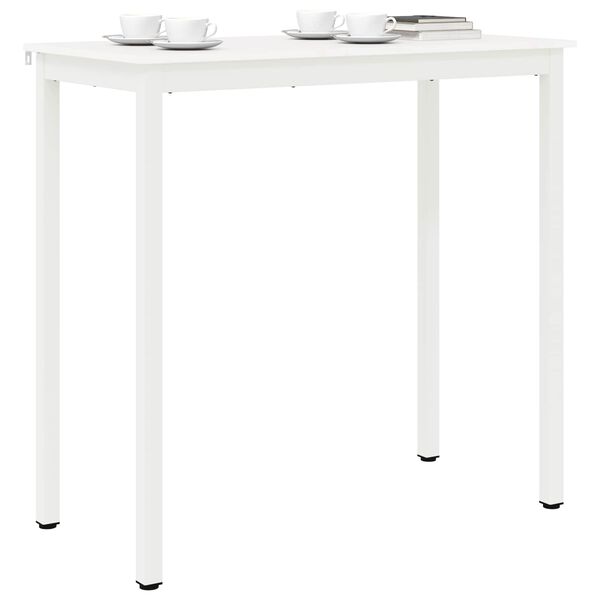 vidaXL Bar Table White 110 x 55 x 105 cm Solid Pine Wood
