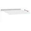 vidaXL Retractable Awning Anthracite and White 3x2.5 m Fabric&Aluminium