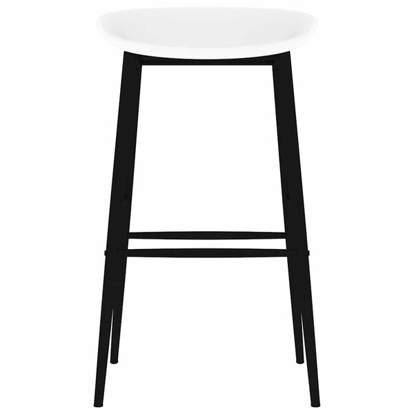 vidaXL Bar Chairs 2 pcs White