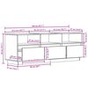 vidaXL TV Cabinet Wax Brown 140x37x50 cm Solid Wood Pine