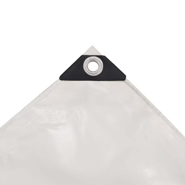 vidaXL Tarpaulin 650 g/m² 2x3 m White