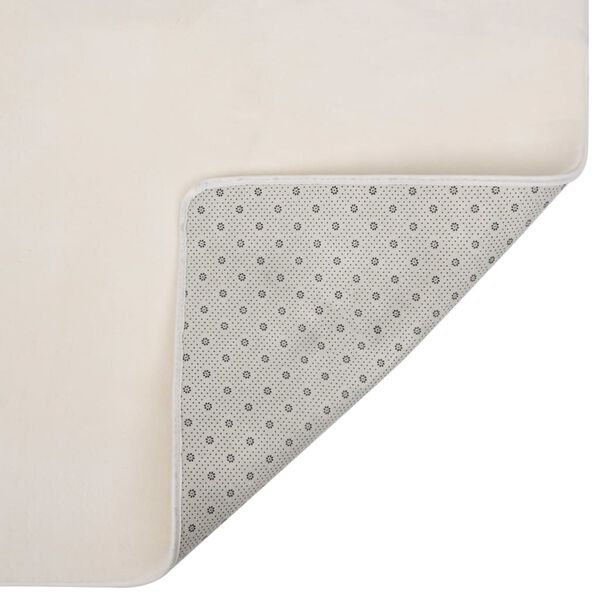 vidaXL Teddy Rug Cream 270x180 cm