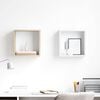 vidaXL Wall Cube Shelves 2 pcs White and Sonoma Oak 30x15x30 cm