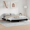 vidaXL Bed Frame without Mattress Black 180x200 cm Super King Engineered Wood