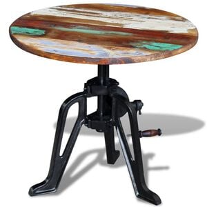 vidaXL Side Table | Various shades of brown and black | Solid reclaimed wood