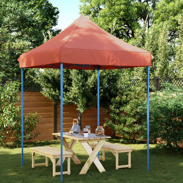 vidaXL Foldable Party Tent Pop-Up Terracotta 200x200x306 cm