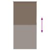 vidaXL Roller Blind Blackout Coffee 80x150 cm Fabric Width 75.7 cm Polyester