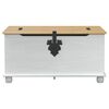 vidaXL Storage box with Drawer White 90 x78 x 45 cm Solid Pine Wood