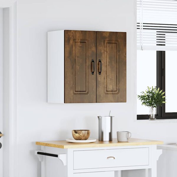 vidaXL Kitchen Wall Cabinet Kalmar Smoked Oak Engineered Wood