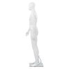 vidaXL Full Body Male Mannequin with Glass Base Glossy White 185 cm