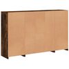 vidaXL Sideboards with LED Lights 3 pcs Smoked Oak Engineered Wood
