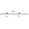 vidaXL Floating Shelf Glass 30x20 cm 8 mm