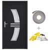 vidaXL Front Door Anthracite 88x200 cm PVC