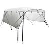 vidaXL 4-bow Bimini Top with Mesh Sidewalls 243x(230-244)x137 cm