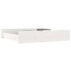 vidaXL Bed Drawers 2 pcs White Solid Wood Pine