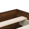 vidaXL Bed Frame with Drawers without Mattress Brown Oak 120x190 cm Small Double