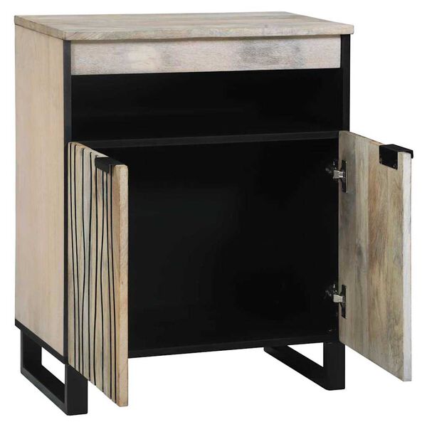 vidaXL Media Storage Cabinets & Racks White and Black 60 x 33 x 75 cm