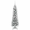 vidaXL Artificial Christmas Tree with 150 LEDs with Stand White 120 cm