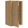 vidaXL Bathroom Wall Cabinet with Door FLORO Wax Brown 35 x 30 x 60 cm