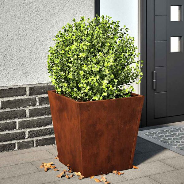 vidaXL Garden Planter 40x40x40 cm Weathering Steel