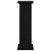 vidaXL Display Stand Black Oak 31 x 30 x 90 cm Engineered wood