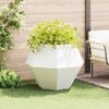 vidaXL Planter White 100 x 100 x 80 cm Steel