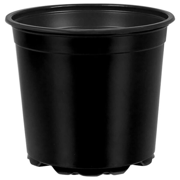vidaXL Flower Pot 50 pcs Black &Oslash; 15 x 13 cm Plastic