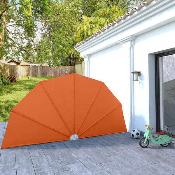 vidaXL Collapsible Terrace Side Awning Terracotta 200 cm